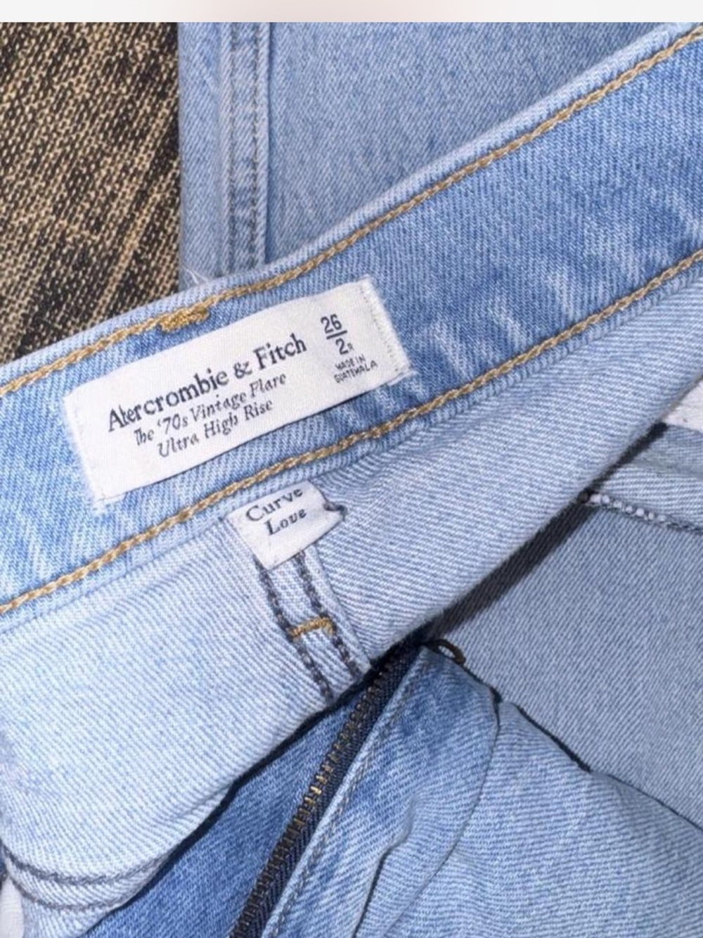 Abercrombie & Fitch Light Blue Flare Jeans - Ultra High Rise